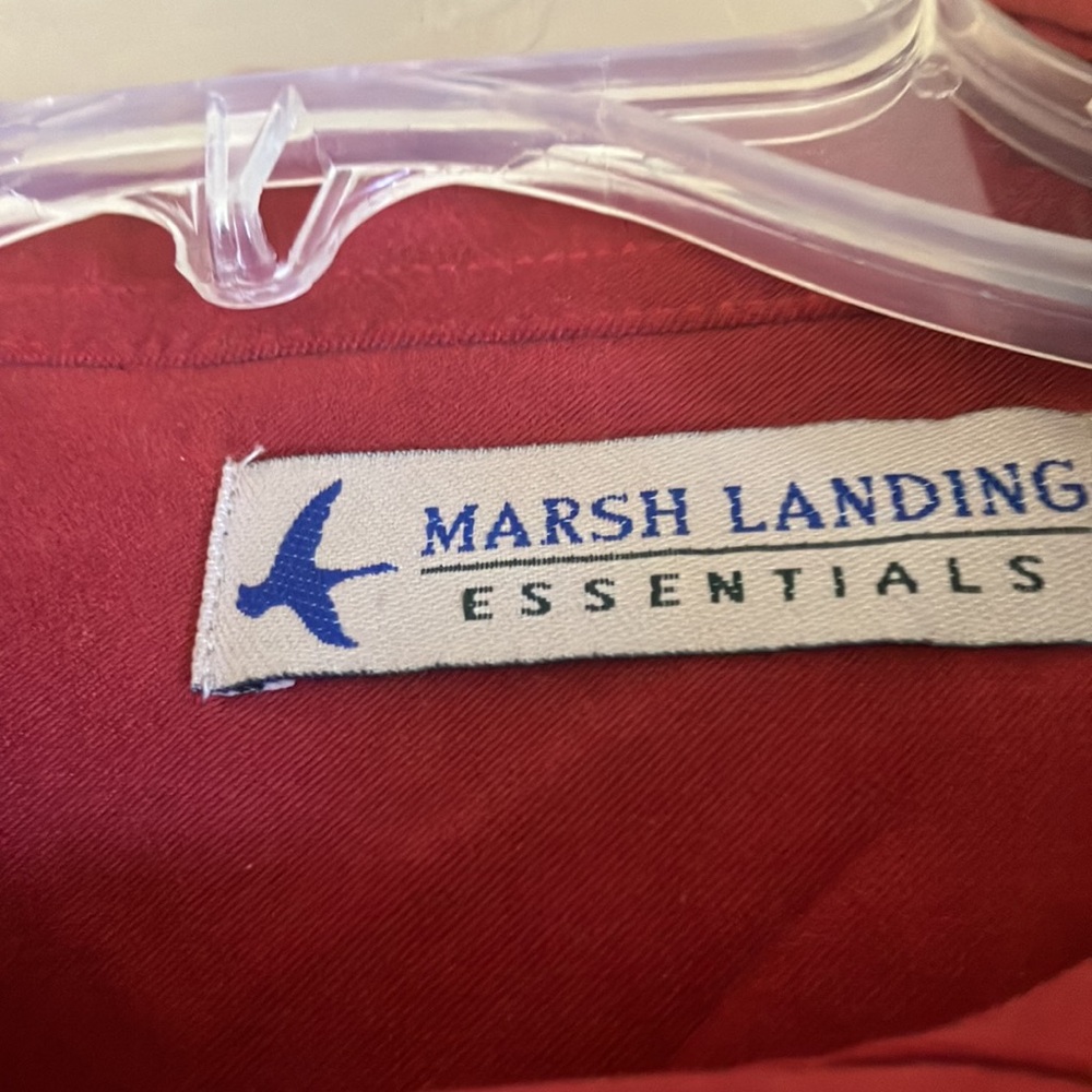 FINAL MARKDOWN Marsh landing heavyweight ultra suede blouse large - Picture 3 of 4